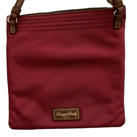 Dooney and Bourke Red Crossbody Bag Embroidered Duck - Picture 2 of 8